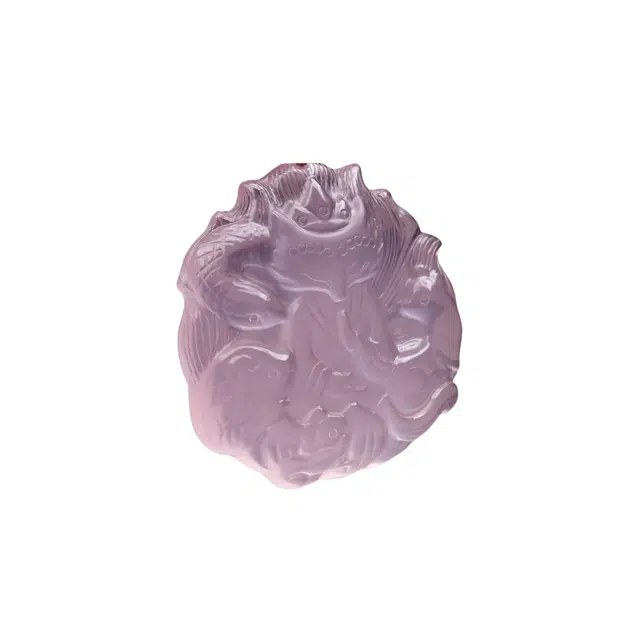 灵运宝 招财五仙狐狸天然 粉水晶 吊坠 男女同款情侣款