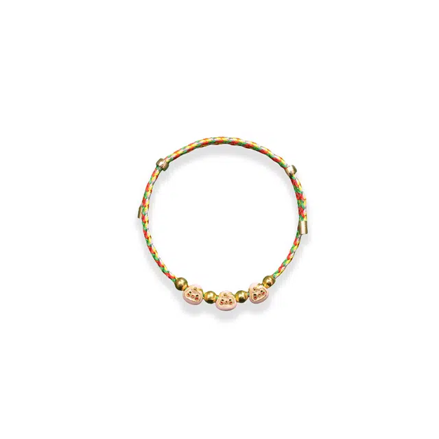 大唐国鼎 五彩绳三色粽宝新中式国潮小众设计本命年 诸事顺利时来好运旺事业学业本命年财运 好运 织物 手绳 女款