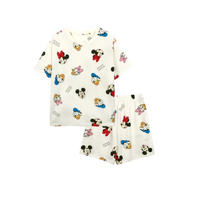 贝妍 迪士尼系列 凉感家居服可爱短袖睡衣套装 女款