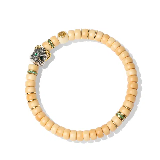 三檀小舍 国风国潮 大鹏展翅未来可期 直切精工秒归圆药片珠文玩盘玩绕指柔好运 菩提根 手串 男女同款情侣款