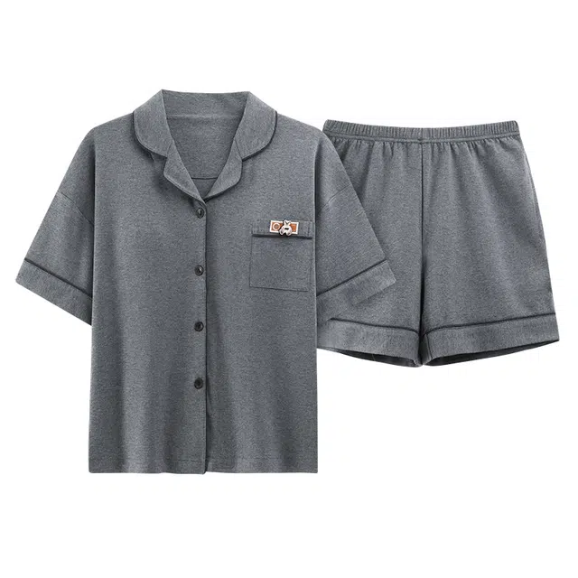 好福份 带胸垫轻便舒适清新家居服夏季睡衣套装 女款