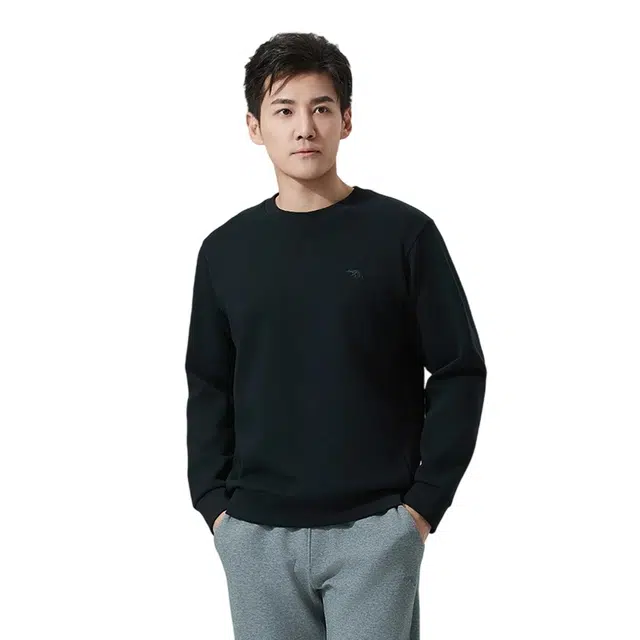 李生制造 情侣正肩圆领棉休闲百搭上衣长袖卫衣 男款