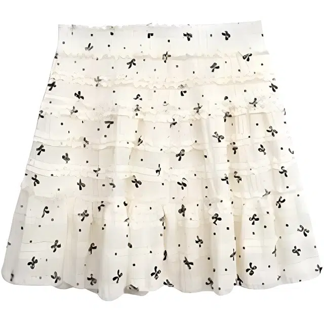 木清清 宽松薄款高腰蛋糕裙休闲短裙 女款