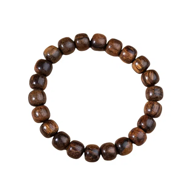 子婳 可盘完的天然木质香文玩单圈时尚简约优雅奢华 贡木 木作手串 男女同款情侣款