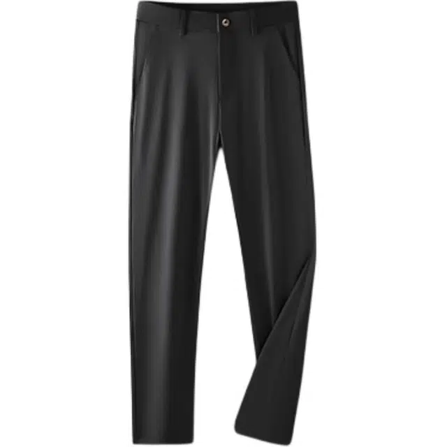 吉肯蒂 高端男士长裤夏季薄款弹力直筒商务西裤休闲裤 男款