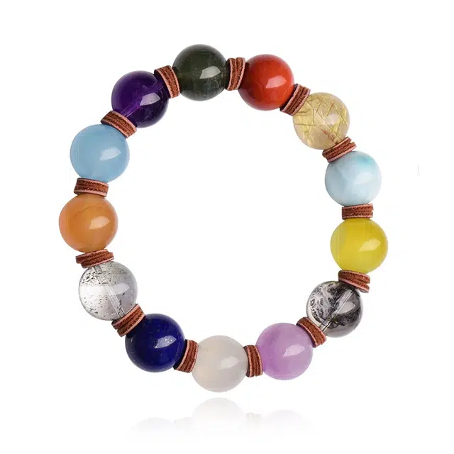 谧月珠宝 逢考必过 好运连连 事业有成 学业上岸 新中式国潮精美礼盒礼品 小众设计轻奢风好运天然 多色水晶 手串 男女同款情侣款