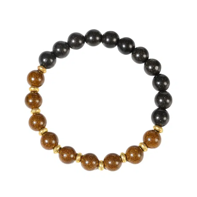 灵晔 新中式国潮复古文艺风轻奢小众百搭设计念珠文玩盘玩招财纳福财源广进诸事顺遂平安喜乐招财进宝 合香珠 手串 男女同款情侣款