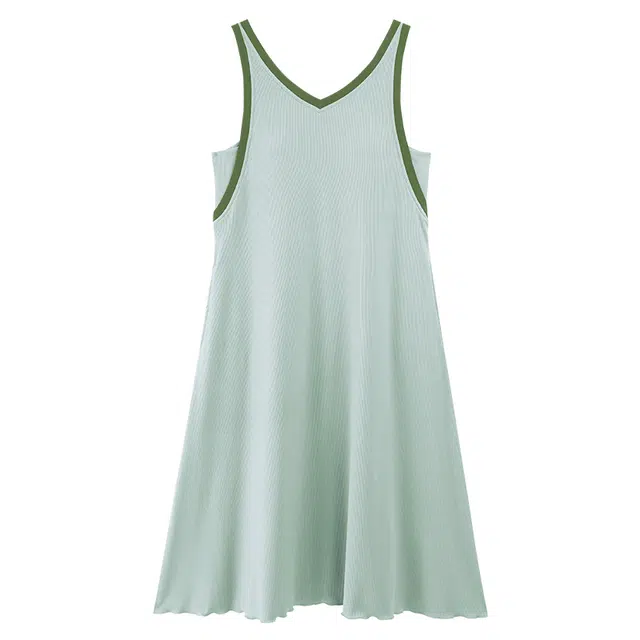 好福份 柔软无袖带胸垫舒适家居服夏季睡裙 女款