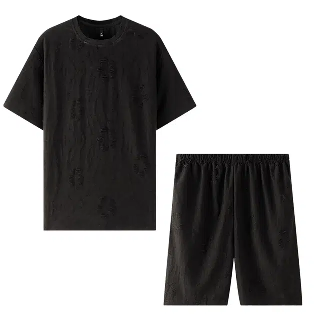 好福份 薄款高级感时尚简约风休闲家居服睡衣套装 男款