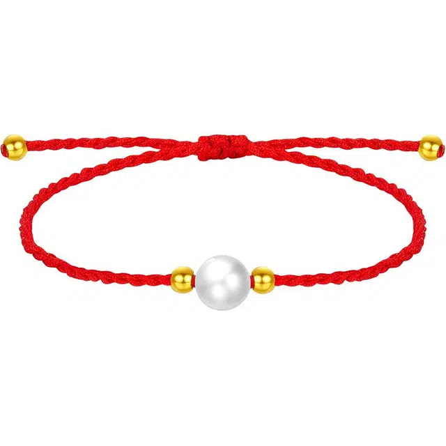 贝诗珠宝 编织红绳 新中式国潮手饰淡水珍珠  手链 女款