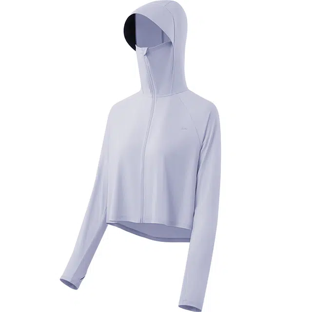 蕉下 纯色防紫外线冰丝透气披肩连帽防晒衣 女款