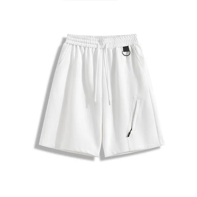 欧路得 美式复古纯色运动潮牌小众高级感五分裤户外宽松痞帅沙滩裤休闲短裤 男款