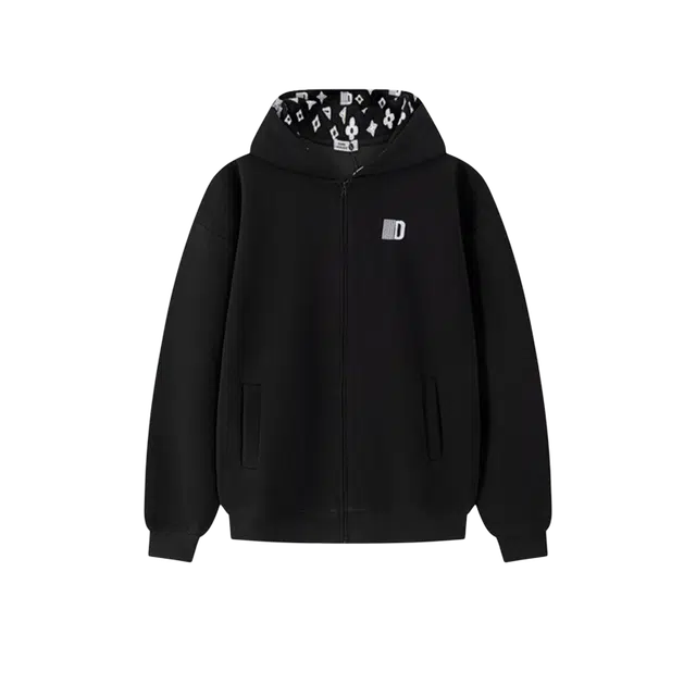 奇迹街区 国潮美式字母连帽宽松情侣长袖上衣卫衣 男女同款