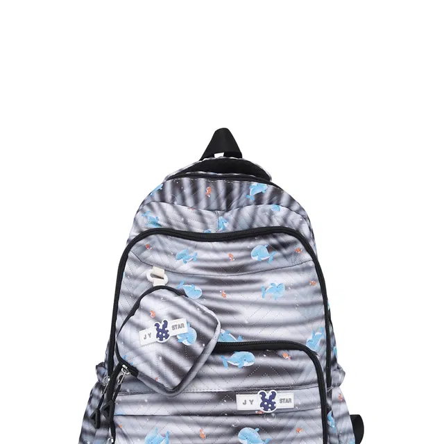 恒源祥 时尚印花小众设计 尼龙 双肩包 男女同款情侣款 多色