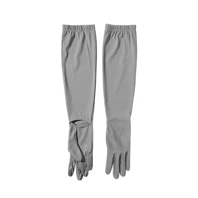 南极人 冰丝袖套一体开车防紫外线手袖加长护袖手臂套袖夏季骑行上班冰凉透气遮阳轻薄 锦纶 防晒袖 男女同款情侣款