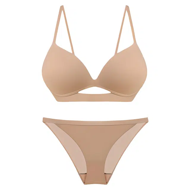 潞优野 外扩聚拢小胸显大性感无痕内衣裤套装 女款
