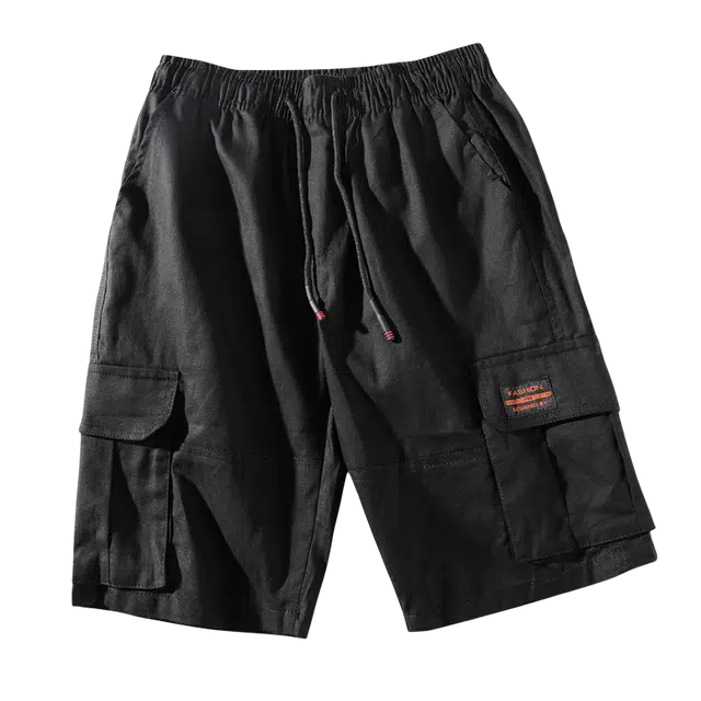 爱肯 美式复古迷彩宽松时尚百搭简约工装短裤 男女同款