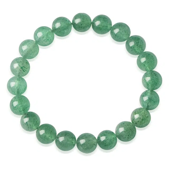 谧月珠宝 治愈之恋 自然灵动生命力提升专注净化能量水逆退散小众新中式设计轻奢风古典雅致好运天然 草莓晶 水晶手串 男女同款情侣款