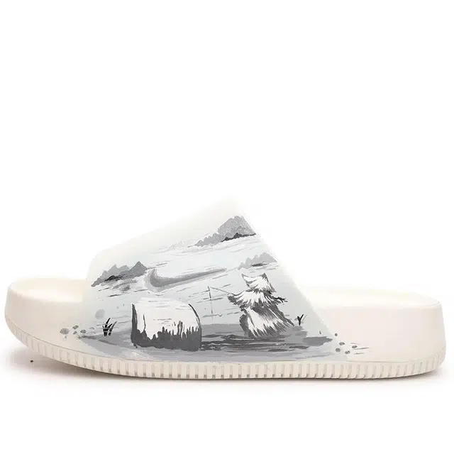 Nike Calm Slide White Grey