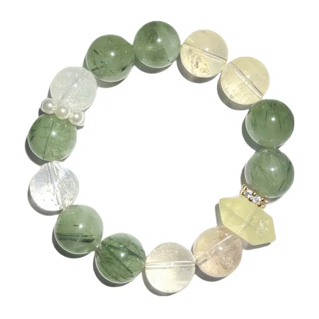 丰运阁 招财进宝聚敛正财 净化负能 事业顺利开拓新局面 适于创业者和升职加薪#好运天然 绿发晶 手串 男女同款情侣款