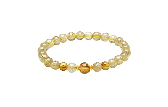 【招财进宝 好运加持】 周六福 福气满满招财小众贵气感百搭天然 金发晶 手串 女款