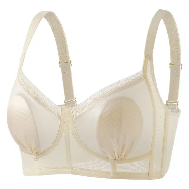 浪莎 提拉无痕裸感运动大胸显小聚拢防下垂透气文胸 女款