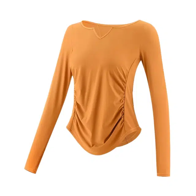 怪力萝莉 简约舒适速干修身普拉提训练长袖健身衣 女款