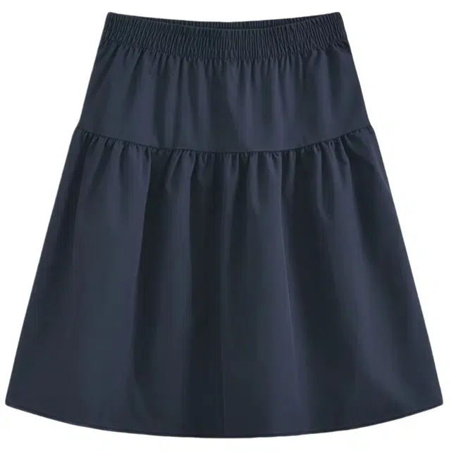 棉基因 日系学院风经典极简夏日高颜值半身裙百搭不挑人宽松版型修饰腿型显瘦显长活力炸街休闲短裙 女款