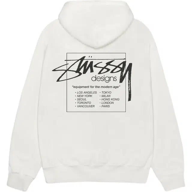 Stussy SS25 MODERN AGE HOODIE PIGMENT DYED logo