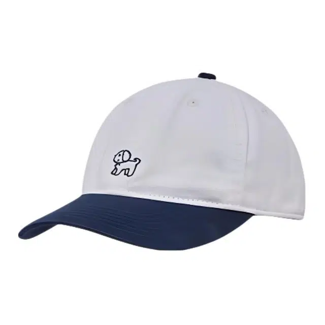 木林森 春夏季韩版遮阳防紫外线刺绣小狗图案复古户外出行防晒 棉 鸭舌帽 男女同款情侣款