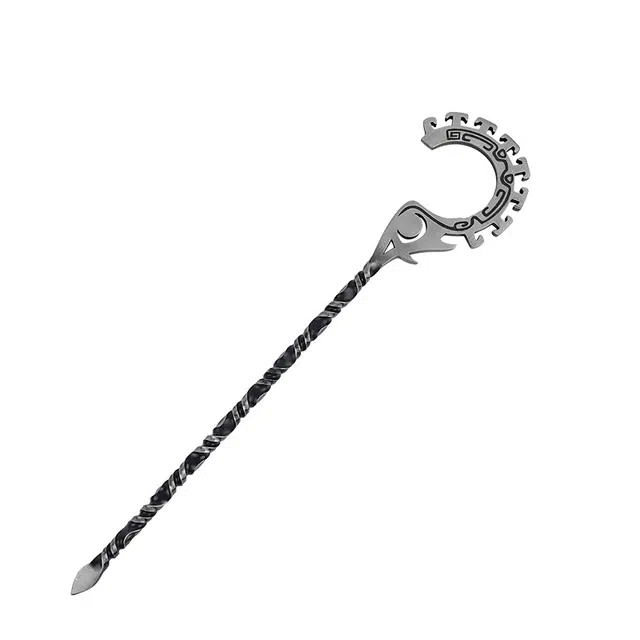 天子剑 结界法杖 迷你武器游戏周边微型兵器摆件碳钢材质 成品模型