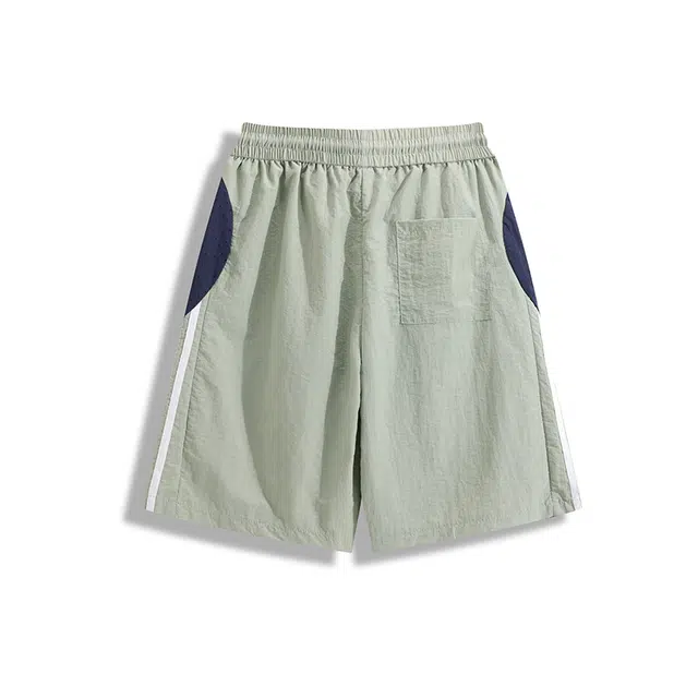 欧路得 美式条纹设计高级感痞帅五分裤户外透气篮球运动裤休闲短裤 男款