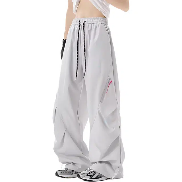 徐百货 美式三防软壳降落伞兵裤子夏季潮牌户外登山运动机能风休闲长裤高街宽松百搭工装裤 男女同款