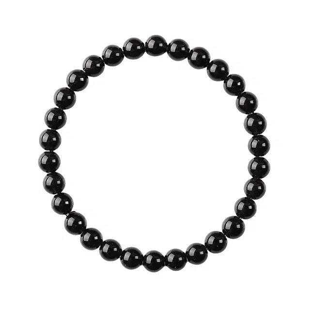 子婳 转运珠补护身符佛珠小众轻奢百搭潮流 黑曜石 手串 男女同款情侣款