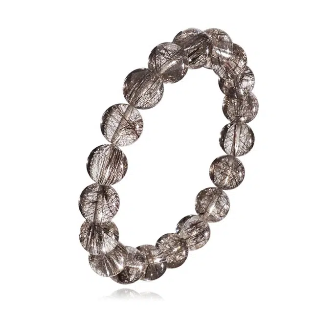 【时来运转 八方来财】 谧月珠宝 暴富招财旺事业串珠 学业上岸转运珠好运天然 白发晶 手串 男女同款情侣款