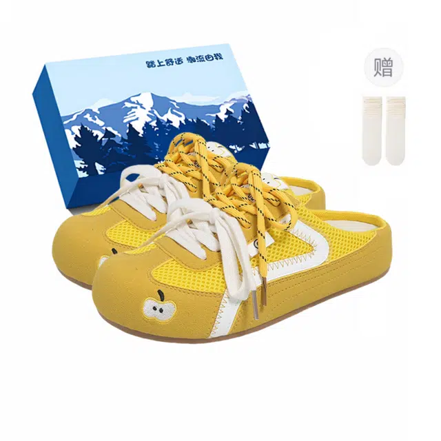 小鹿米利 夏季复古百搭舒适平底休闲 防磨包头拖鞋 女