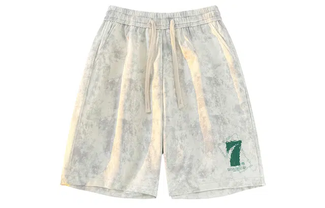 王者荣耀 美式复古扎染脏脏五分裤宽松舒适透气居家户外运动通勤青少年高颜值大码百搭时尚休闲短裤 男女同款