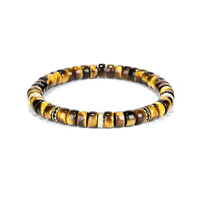 【羽金】 眰恦 美拉德 小众设计 独特搭配 轻奢 旺事业旺财运 吸金 早日发财#好运天然 虎眼石 手串 男女同款情侣款