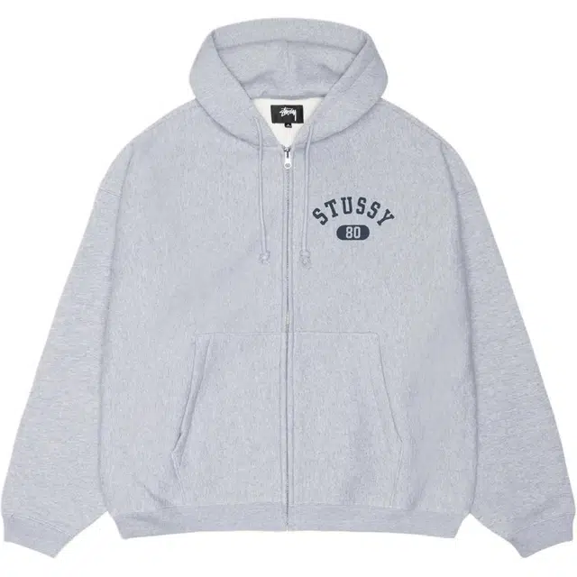 Stussy SS25 VARSITY ZIP HOODIE logo