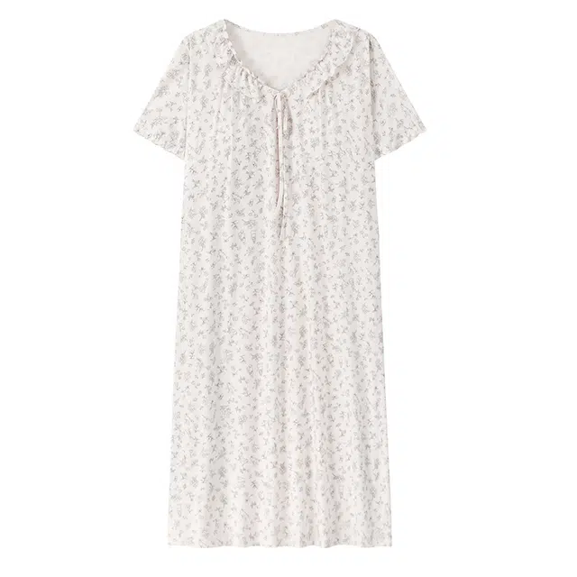 俏佳人 胸垫系列 可外穿垂感柔软亲肤休闲家居服舒适透气碎花吊带睡裙 女款