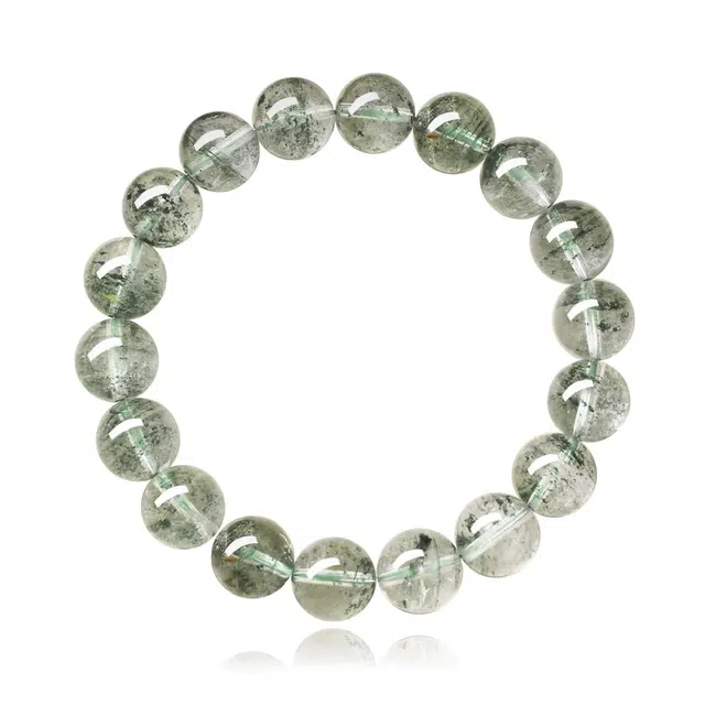 谧月珠宝 金榜题名学业上岸 满天星旺事业转运 聚宝盆文玩好运天然 绿幽灵 手串 男女同款情侣款