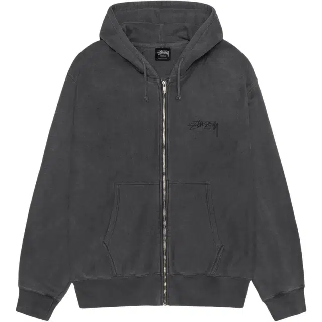 Stussy SS25 MODERN AGE ZIP HOODIE PIGMENT DYED logo