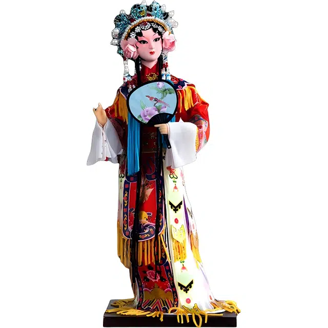 西瓜藤 绢人 中国风 外事文化 创意人偶 公仔 京剧脸谱 景品