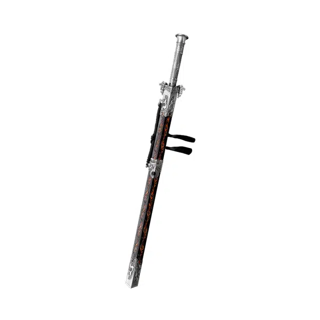 天子剑 龙之剑 高锰钢剑身龙泉长刀剑实木雕刻鞘材合金装饰未开刃 成品模型