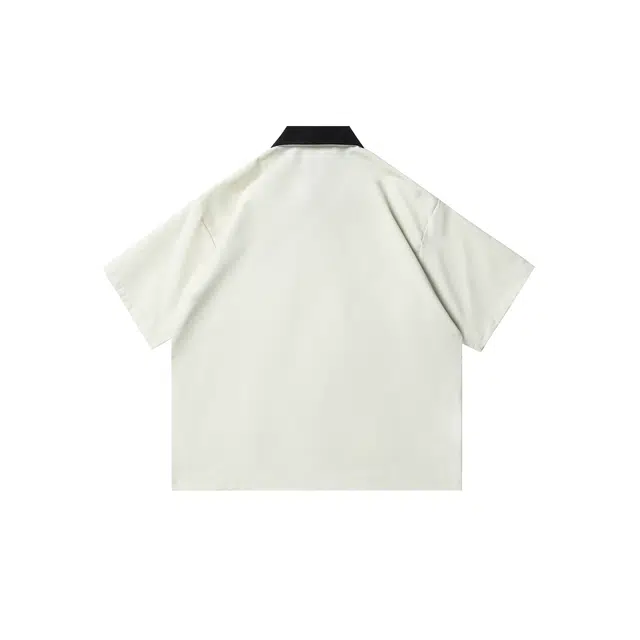 加荣 美式复古马登工装男生夏季薄款透气半袖口袋猎装宽松潮流百搭休闲衬衣外套短袖衬衫 男女同款