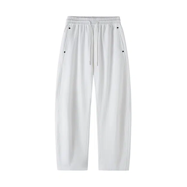 加荣 高街直筒工装裤美式潮牌大码宽松长裤抽绳休闲裤 男女同款