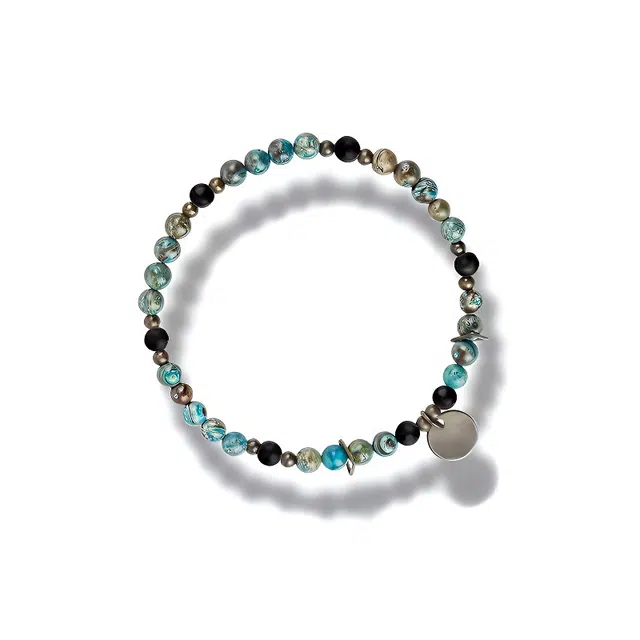 【墨璃】 眰恦 小众设计 轻奢 搭配沼泽石 提升气质 身体康健 旺财运 旺事业 #好运天然 玛瑙 手串 男女同款情侣款