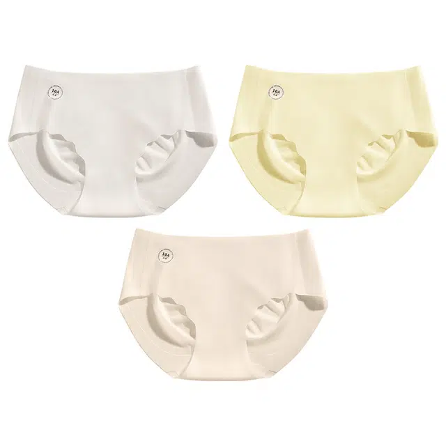 莫代尔 透气舒适柔软云感不卡档防夹臀内裤中腰高弹无痕不磨腿三角内裤百搭简约少女短裤 女款