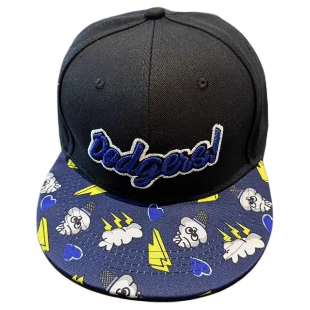 艾佳微 夏日悠悠嘻哈闪电冰淇淋美式平沿帽 棉 棒球帽 男女同款情侣款