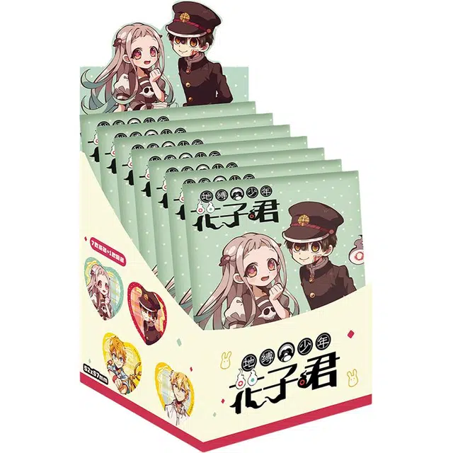 歪瓜出品 地缚少年花子君吧唧心形马口铁 拉丝银葱  徽章
